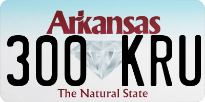 AR license plate 300KRU