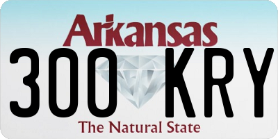 AR license plate 300KRY