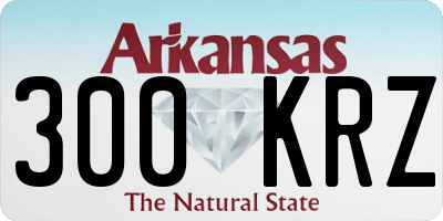AR license plate 300KRZ