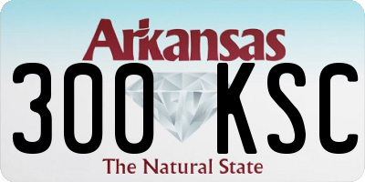 AR license plate 300KSC