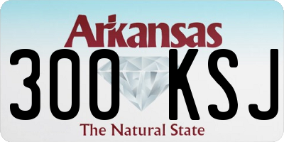 AR license plate 300KSJ