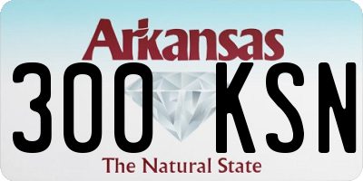 AR license plate 300KSN