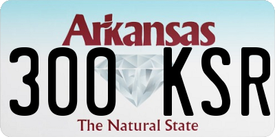 AR license plate 300KSR