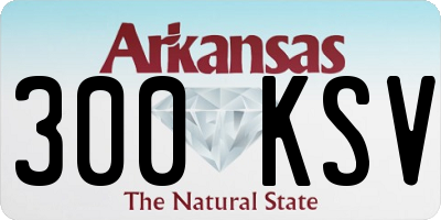 AR license plate 300KSV
