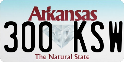 AR license plate 300KSW