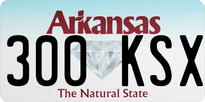 AR license plate 300KSX