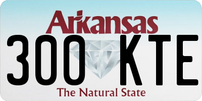 AR license plate 300KTE