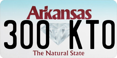 AR license plate 300KTO