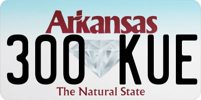 AR license plate 300KUE