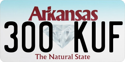 AR license plate 300KUF