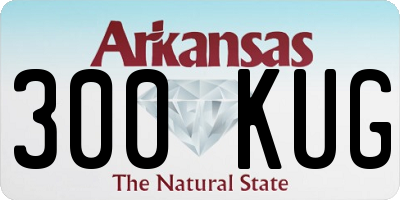 AR license plate 300KUG