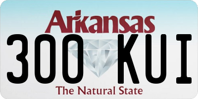 AR license plate 300KUI