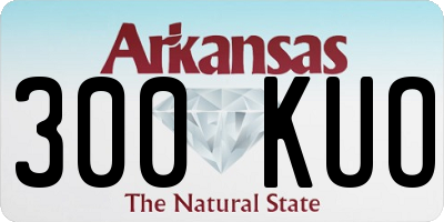 AR license plate 300KUO