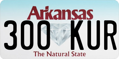 AR license plate 300KUR