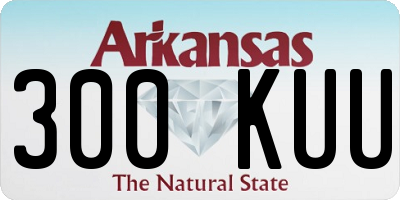 AR license plate 300KUU