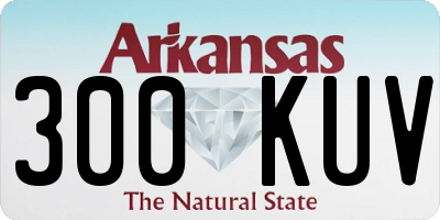 AR license plate 300KUV