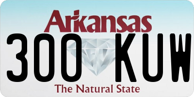 AR license plate 300KUW