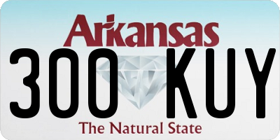 AR license plate 300KUY