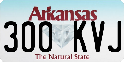 AR license plate 300KVJ