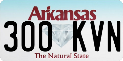 AR license plate 300KVN