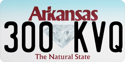 AR license plate 300KVQ