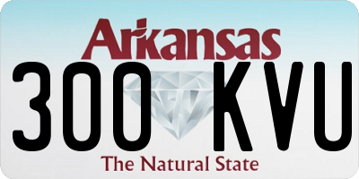 AR license plate 300KVU