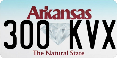 AR license plate 300KVX