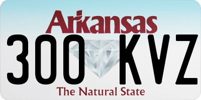 AR license plate 300KVZ