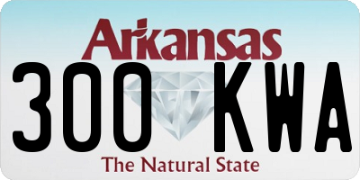 AR license plate 300KWA