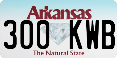 AR license plate 300KWB