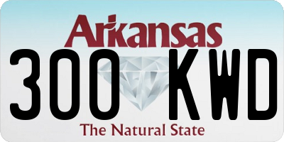 AR license plate 300KWD