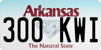 AR license plate 300KWI