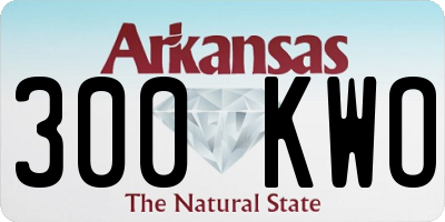 AR license plate 300KWO