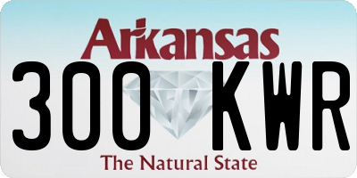 AR license plate 300KWR