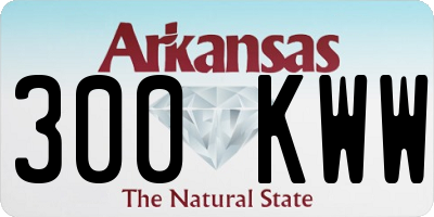 AR license plate 300KWW