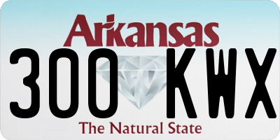 AR license plate 300KWX