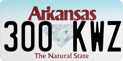AR license plate 300KWZ