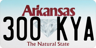 AR license plate 300KYA