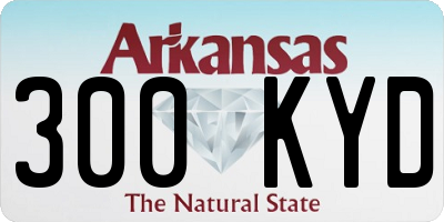 AR license plate 300KYD