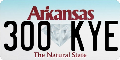 AR license plate 300KYE