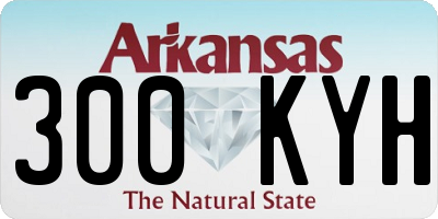 AR license plate 300KYH