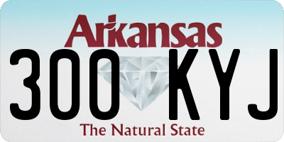 AR license plate 300KYJ