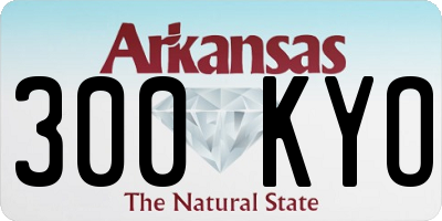 AR license plate 300KYO