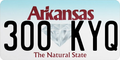 AR license plate 300KYQ