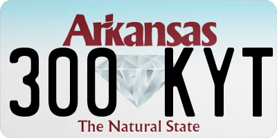 AR license plate 300KYT