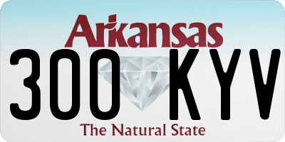 AR license plate 300KYV