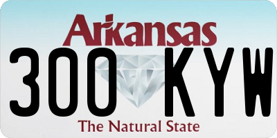 AR license plate 300KYW
