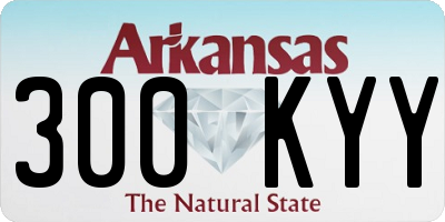 AR license plate 300KYY