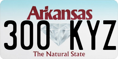 AR license plate 300KYZ