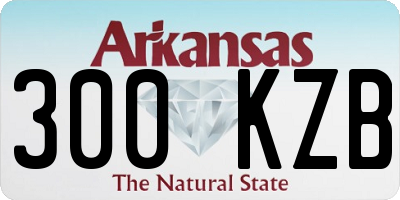 AR license plate 300KZB
